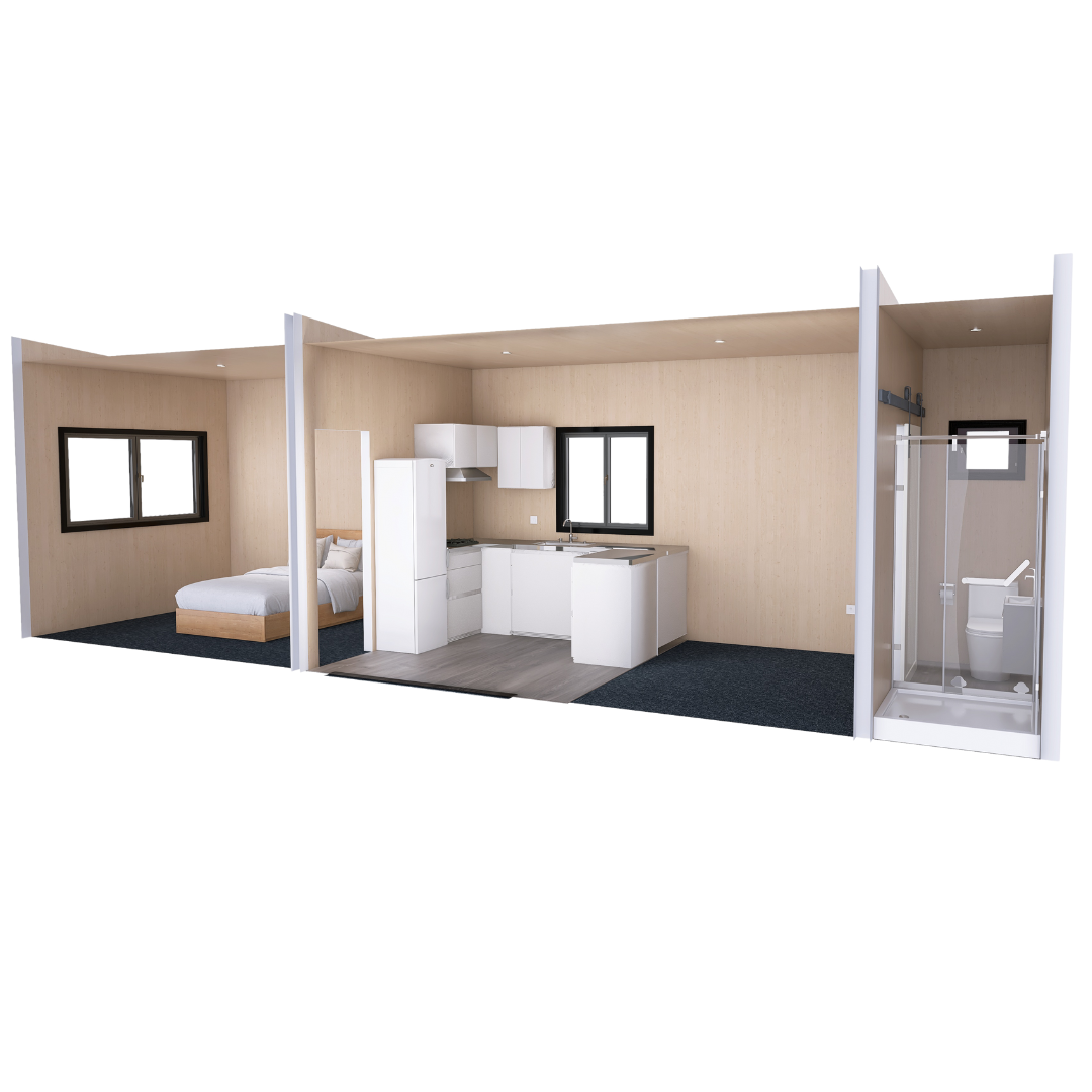 9.6m One Bedroom Self-Contained Unit – Good Wood Products