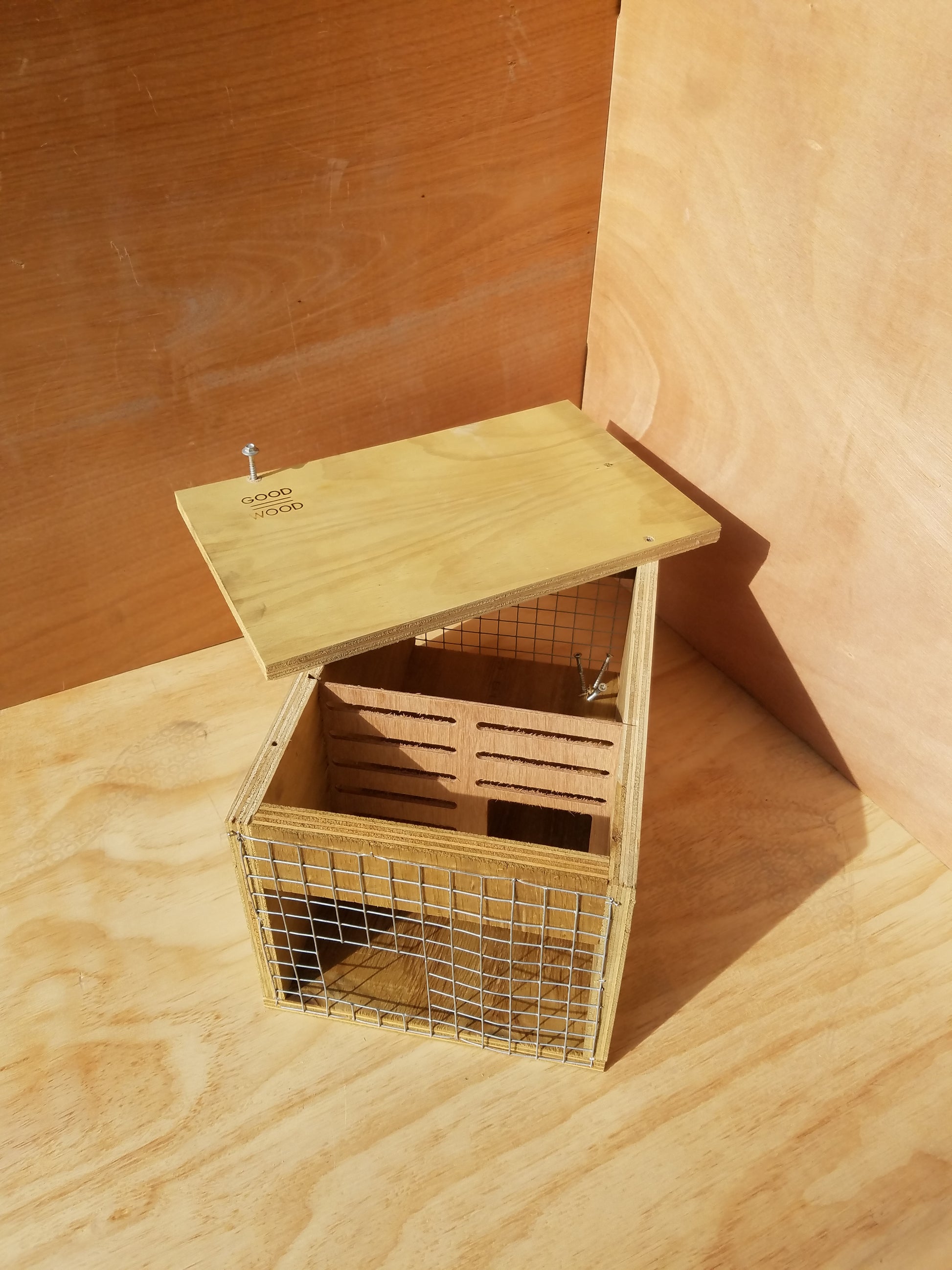 doc200 trap box stoats rats wood